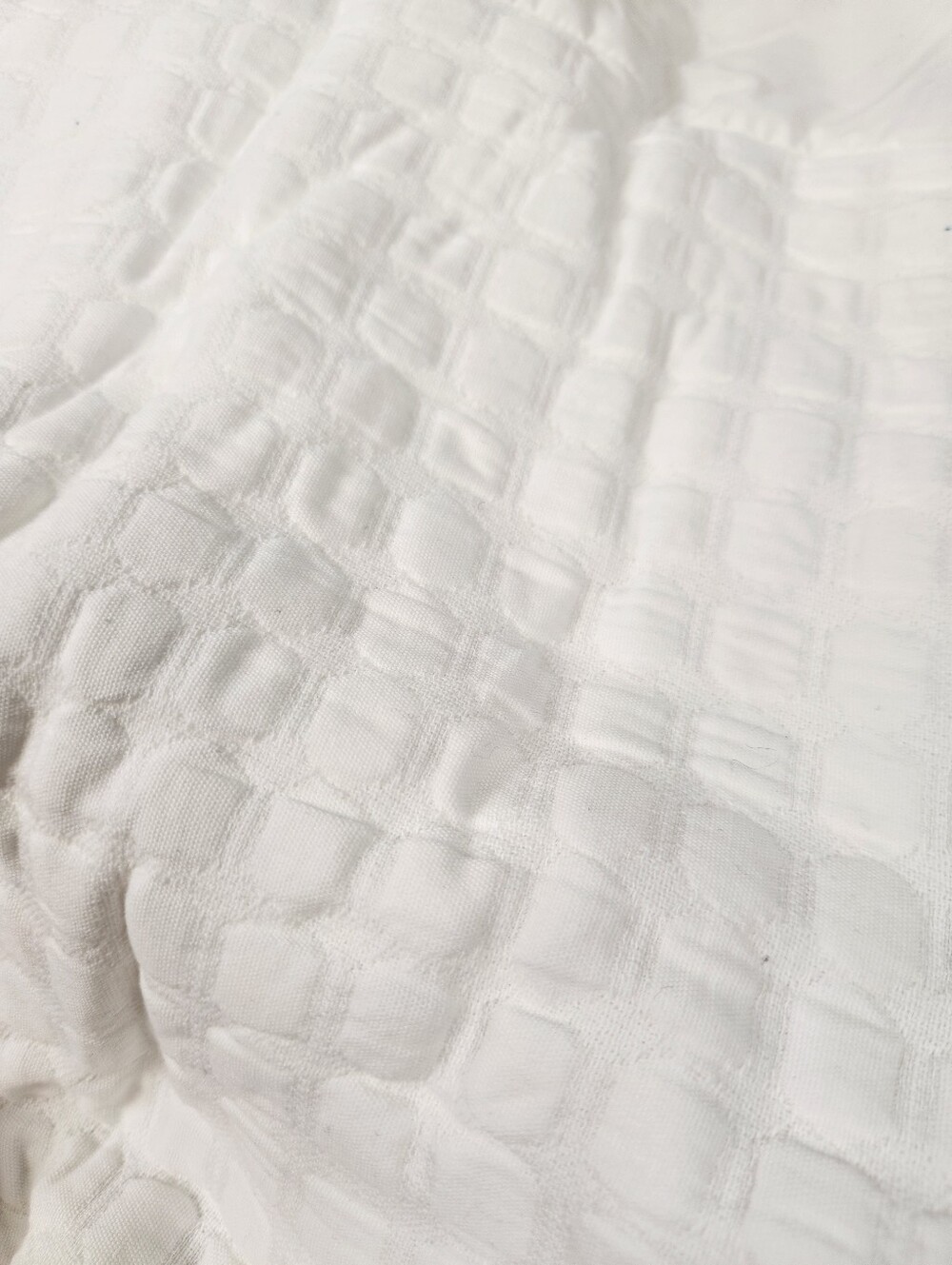 Pottery Barn Boxspring Cover Size Full Bed 12” Drop White Organic Cotton NOS - Picture 2 of 10